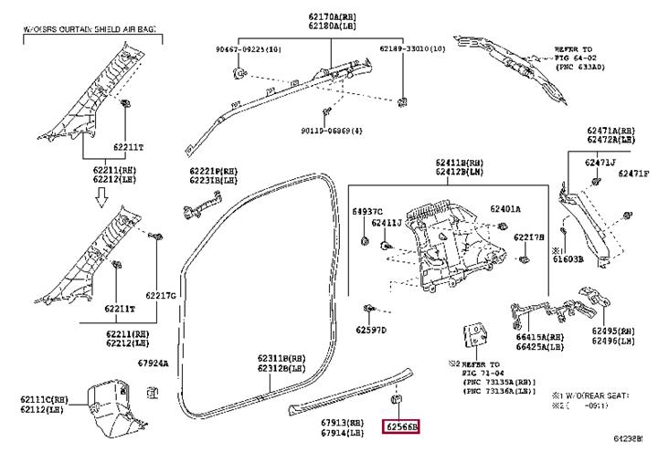 6256630010 Toyota Clip