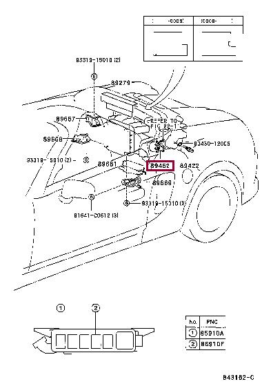 Toyota 89452-30150 Throttle position sensor 8945230150