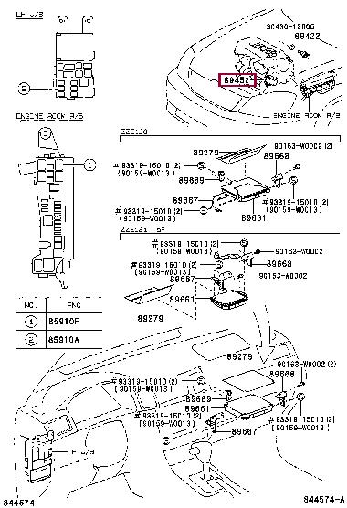 Toyota 89452-35020 Throttle position sensor 8945235020