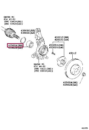 Toyota 90369-38023 Wheel bearing kit 9036938023
