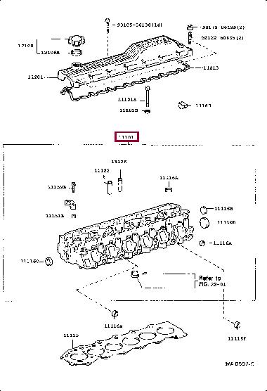 1110117012 Toyota Cylinderhead (exch)