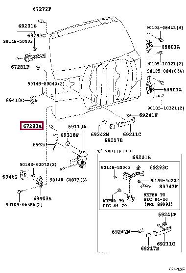 6727242010 Toyota Door bumper