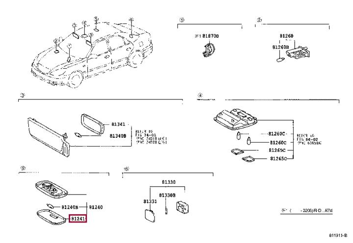 8124133030 Toyota Auto part