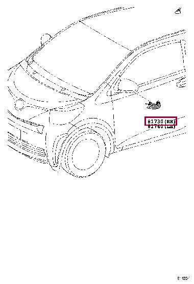 8173030140 Toyota Running repeater
