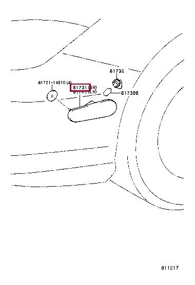 8173114170 Toyota Running repeater