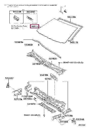 5610105280 Toyota Windshield
