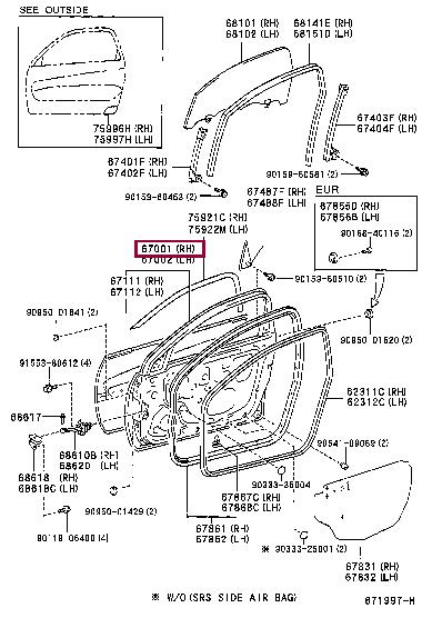 6700142100 Toyota Door