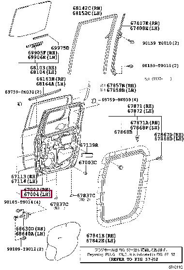 670040K010 Toyota Door