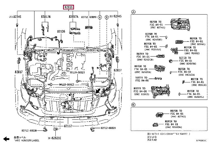 8211160K30 Toyota Auto part
