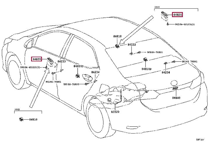 Toyota 84040-02120 MASTER SWITCH ASSY, 8404002120 8404002120 Toyota MASTER SWITCH ASSY,