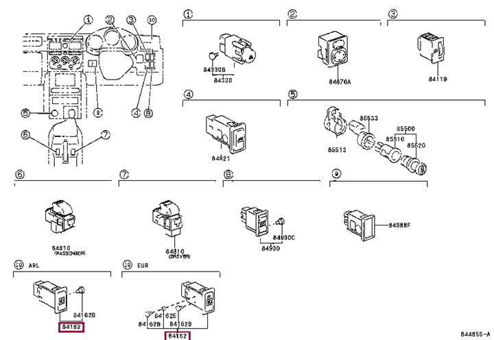 8416095D00 Toyota Auto part