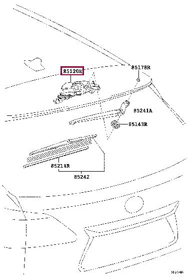 8513048070 Toyota Wipe motor