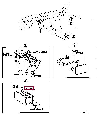 6764130010 Toyota Holder, dryer