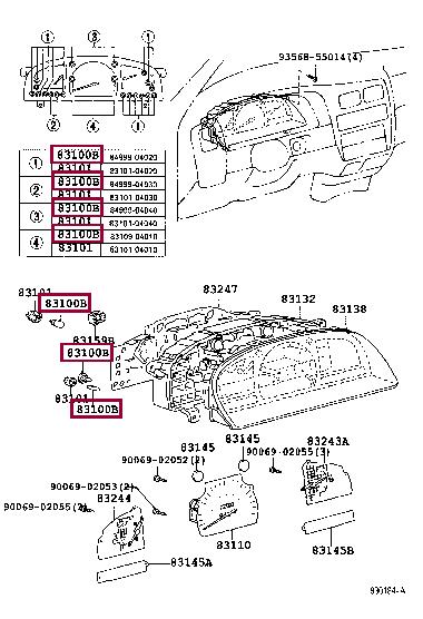8310924030 Toyota Halogen lamp 12V