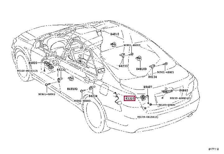8332033100 Toyota Fuel gauge