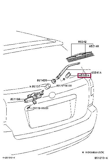 Toyota 85292-02030 CAP, WIPER ARM HEAD 8529202030 8529202030 Toyota CAP, WIPER ARM HEAD