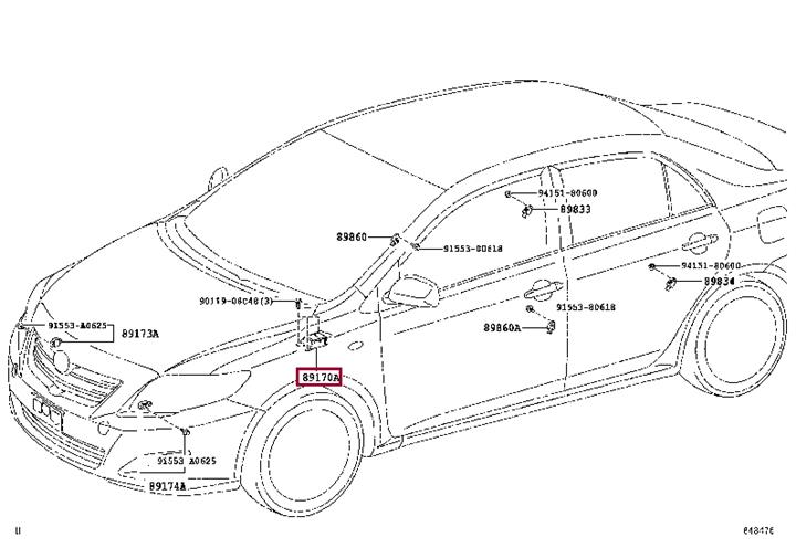 8917002620 Toyota Airbag control unit