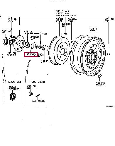 9021420007 Toyota Cotter pin