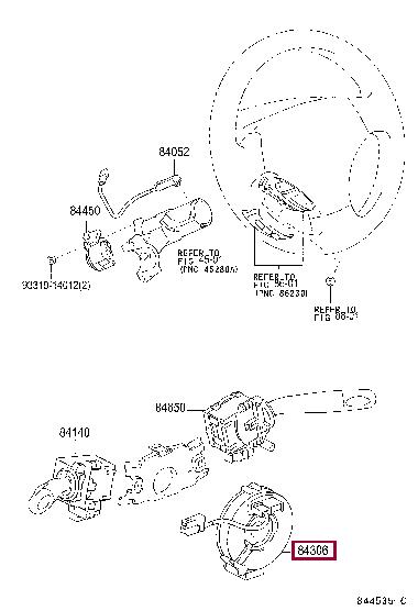 Toyota 84306-05050 Steering column plume 8430605050 8430605050 Toyota Steering column plume