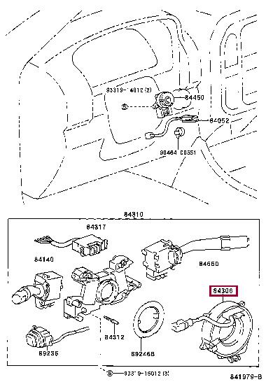 8430660090 Toyota Steering column plume