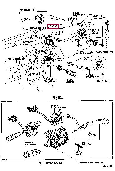 8433210120 Toyota Switch