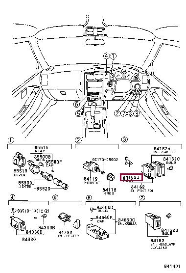 8499910130 Toyota Halogen lamp 12V