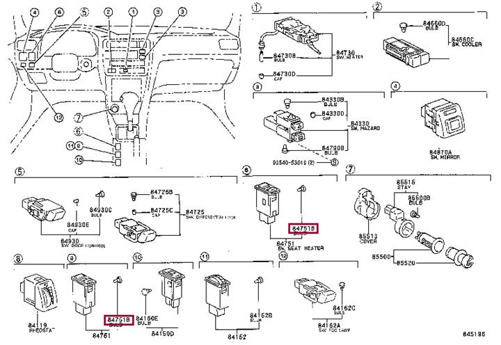 8499910190 Toyota Halogen lamp 12V
