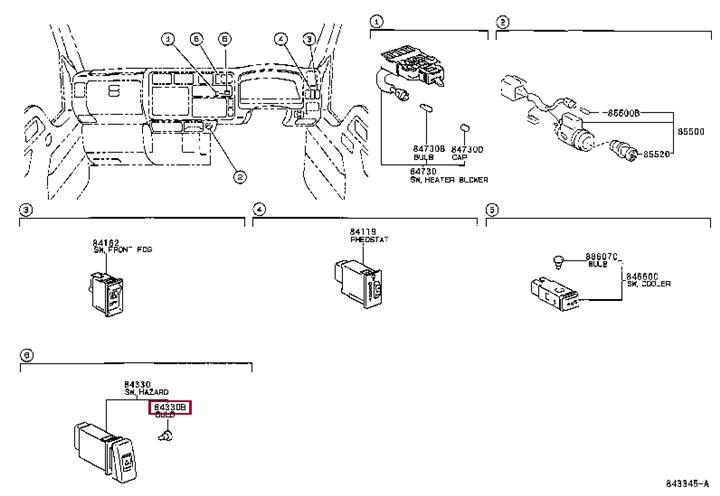 8499910610 Toyota Halogen lamp 12V