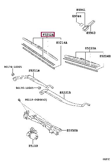 Toyota 8522233260 Wiperblade 8522233260