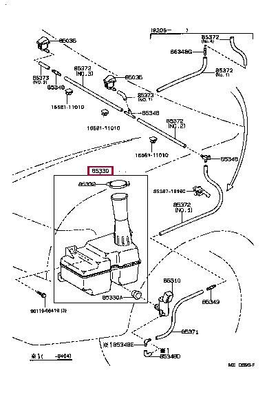 Toyota 85315-16070 Auto part 8531516070