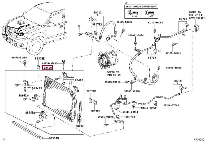 884600K020 Toyota AC Condenser