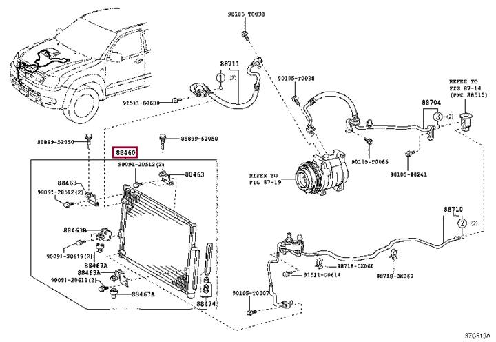 884600K120 Toyota AC Condenser