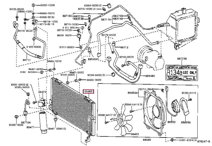 8846016400 Toyota AC Condenser