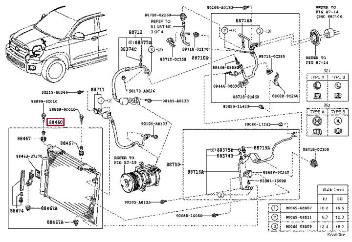 8846034030 Toyota AC Condenser