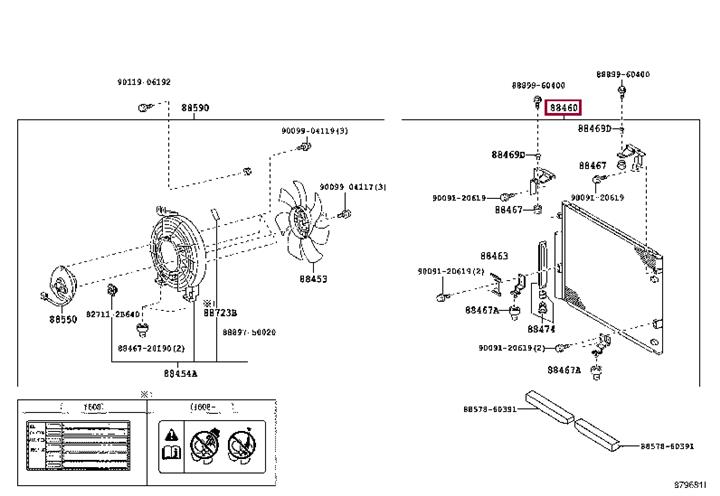 8846060410 Toyota AC Condenser