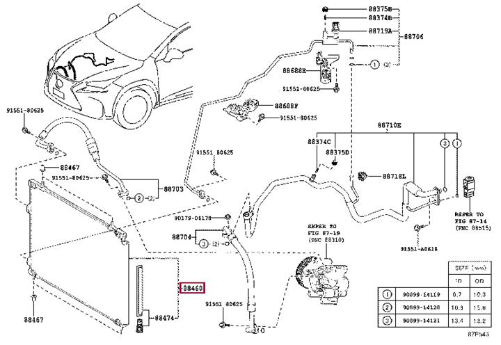 8846078020 Toyota AC Condenser