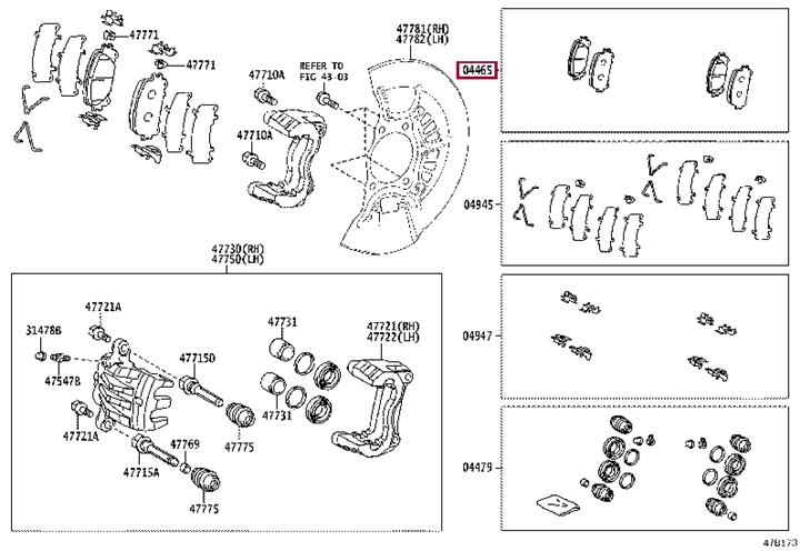 Buy Toyota 04465-33480 at a low price in United Arab Emirates!