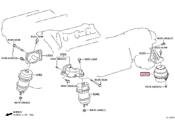 1237131291 Toyota Engine mount