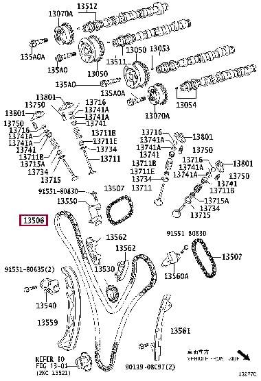 1350631060 Toyota Timing chain