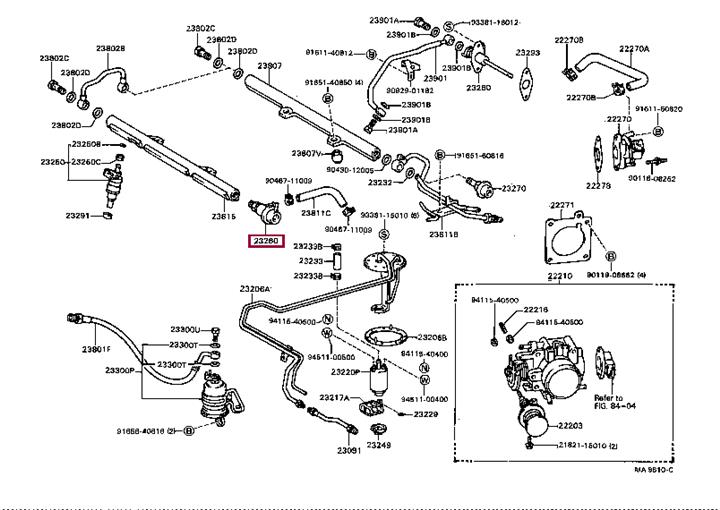 2328062020 Toyota Fuel pulsation damper