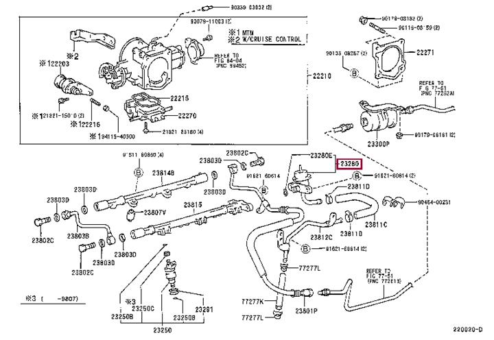 2328062030 Toyota Fuel pulsation damper