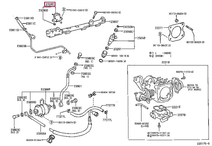 2328075020 Toyota Fuel pulsation damper