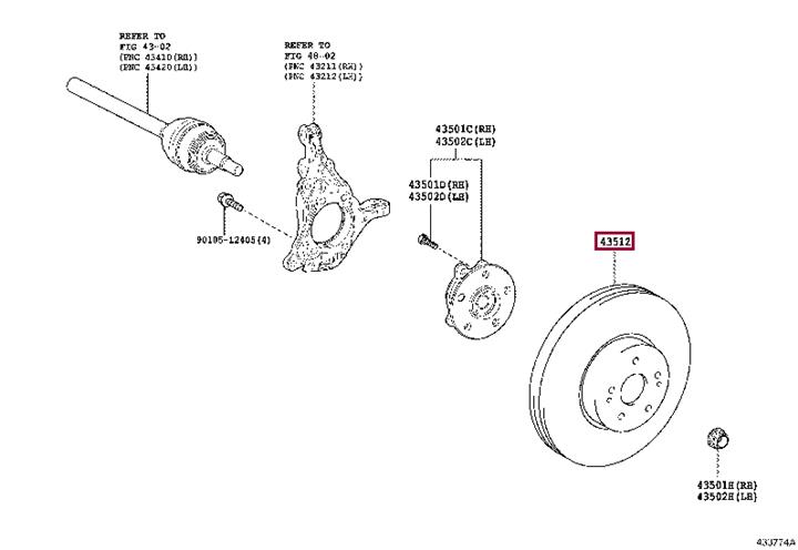 Buy Toyota 43512-33150 at a low price in United Arab Emirates!