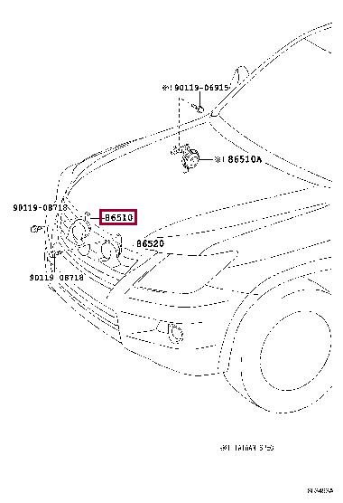 8651060310 Toyota Sound signal