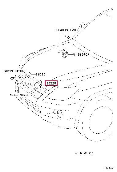 8652060250 Toyota Sound signal