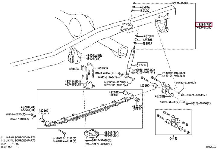 Buy Toyota 48530-09895 at a low price in United Arab Emirates!
