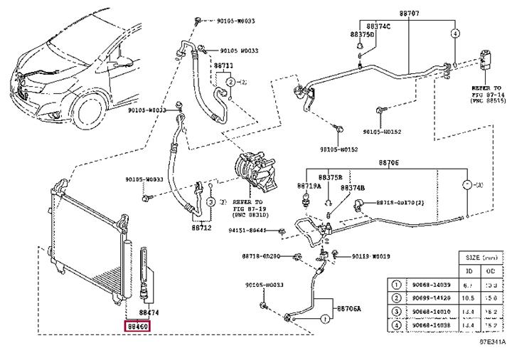 884600D520 Toyota Condenser