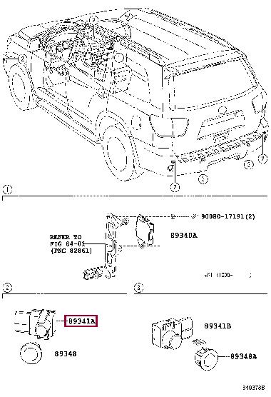 8934142060C0 Toyota Parking sensor