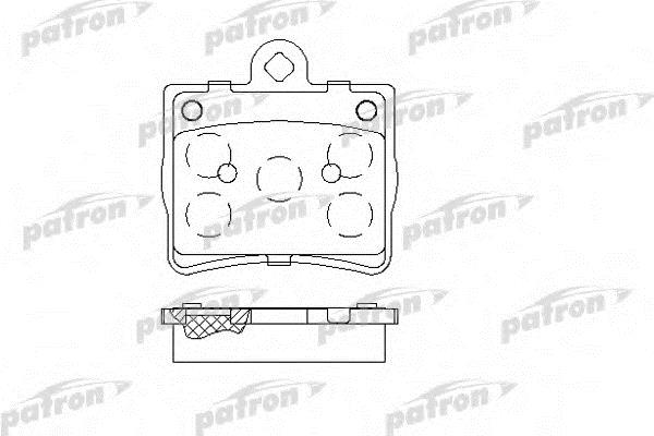 Patron PBP1310 Brake Pad Set, disc brake PBP1310