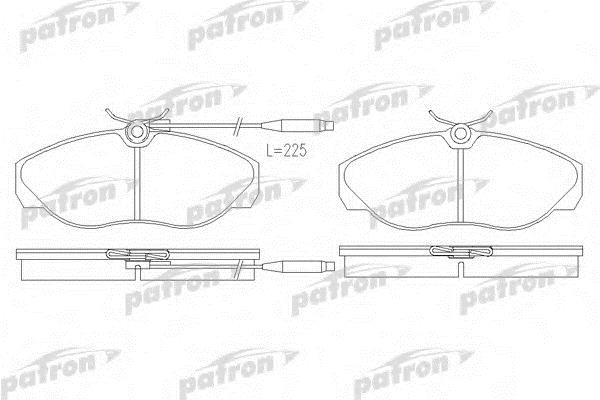 Patron PBP1396 Brake Pad Set, disc brake PBP1396